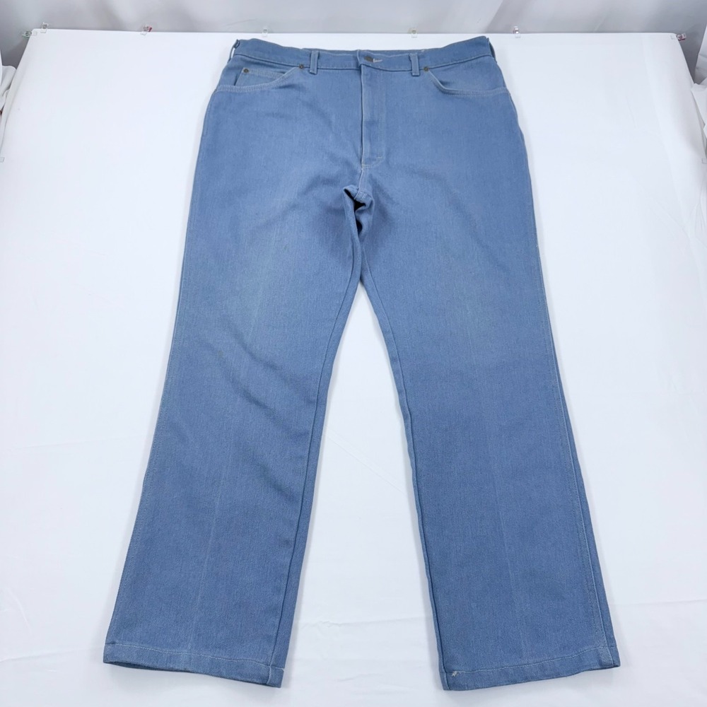 Vintage Lee Riders Jeans Men Straight Leg 36x30 Made USA Cotton Blend Blue Denim